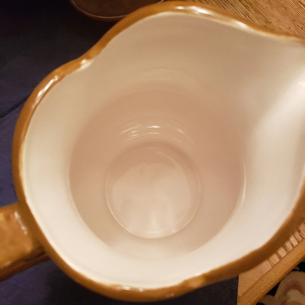 222 Fitth lbiza Flowers Pottery Large Pitcher - Picture 8 of 14